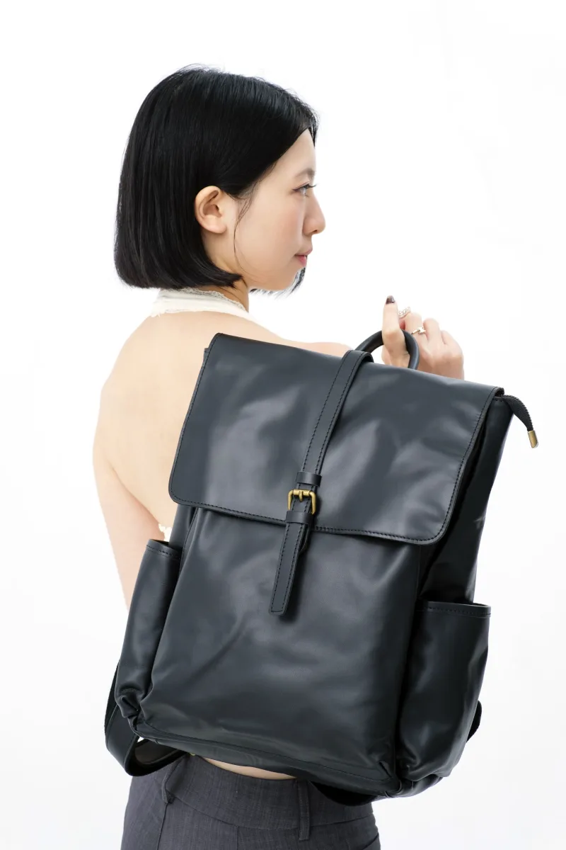 Vensers Genuine Leather Backpack